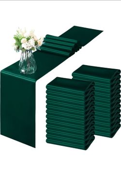 50 pcs green   satin chair sashes new  party decor  new