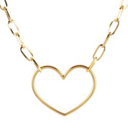 Choker Necklace Heart Clavicle Chain Necklaces Charm Heart Pendant For Women