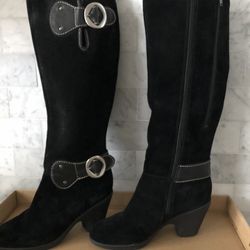 Black Suede Boots