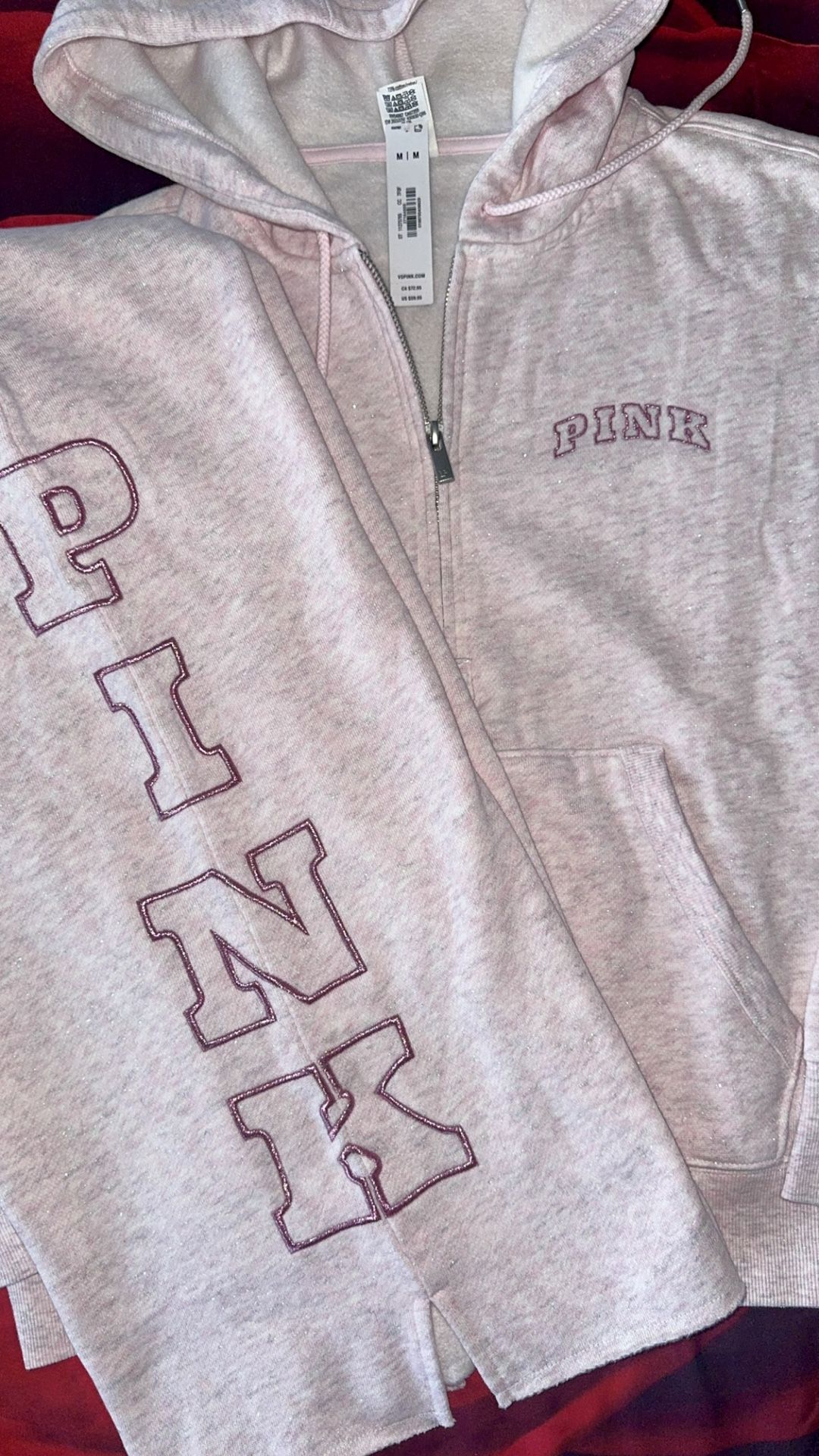 New PINK SET SIZE MEDIUM