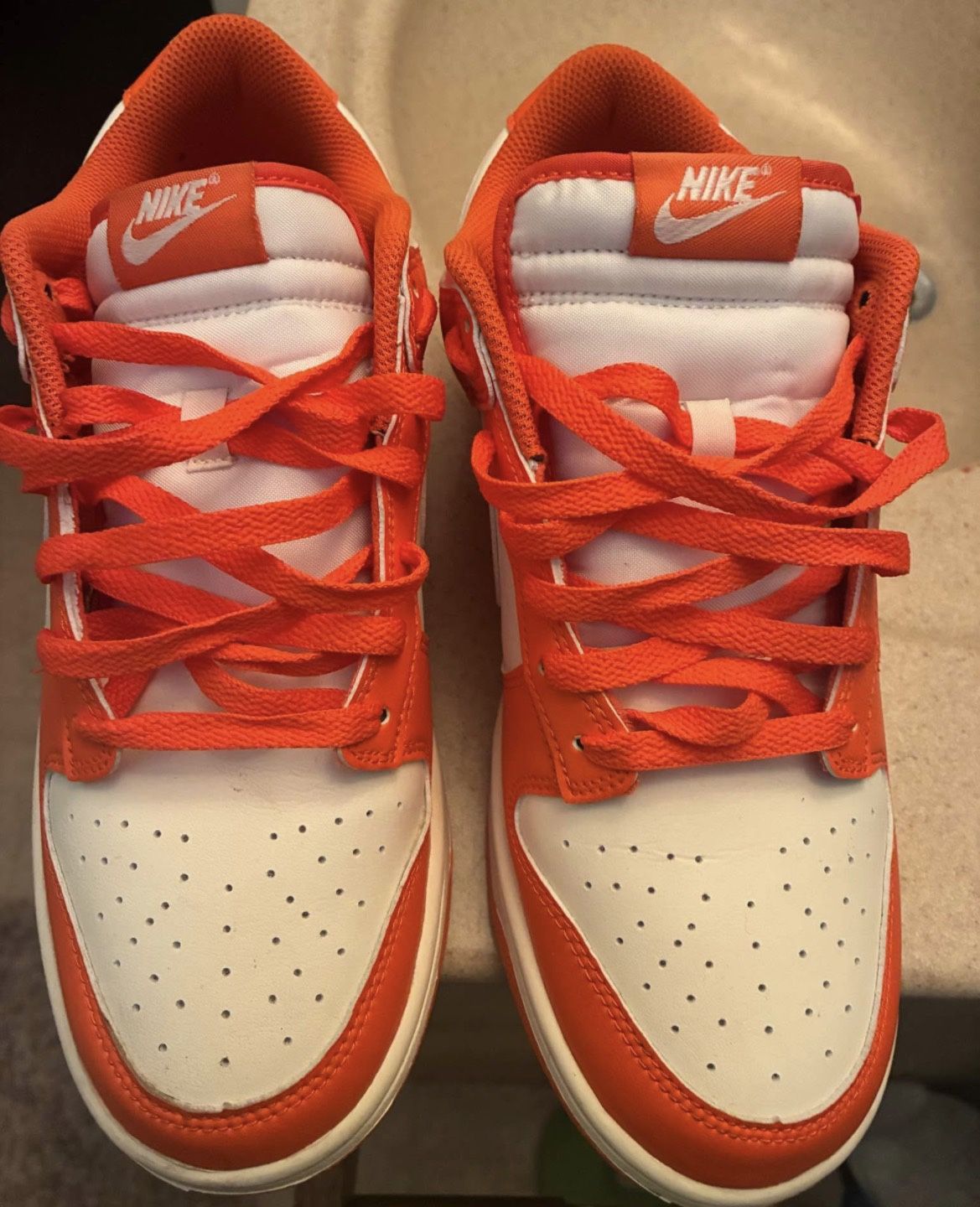 Nike Dunk Low Orange/White Size [your size]