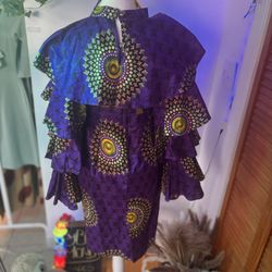 Purple  Handmade African Dress 💜
