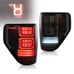 New  LED Tail Lights For 2009-2014 Ford F150 Red Turn Signals