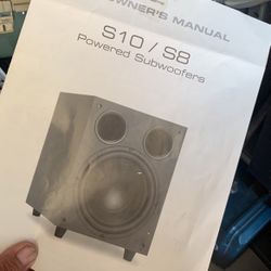 S 10/S8 powered subwoofers 