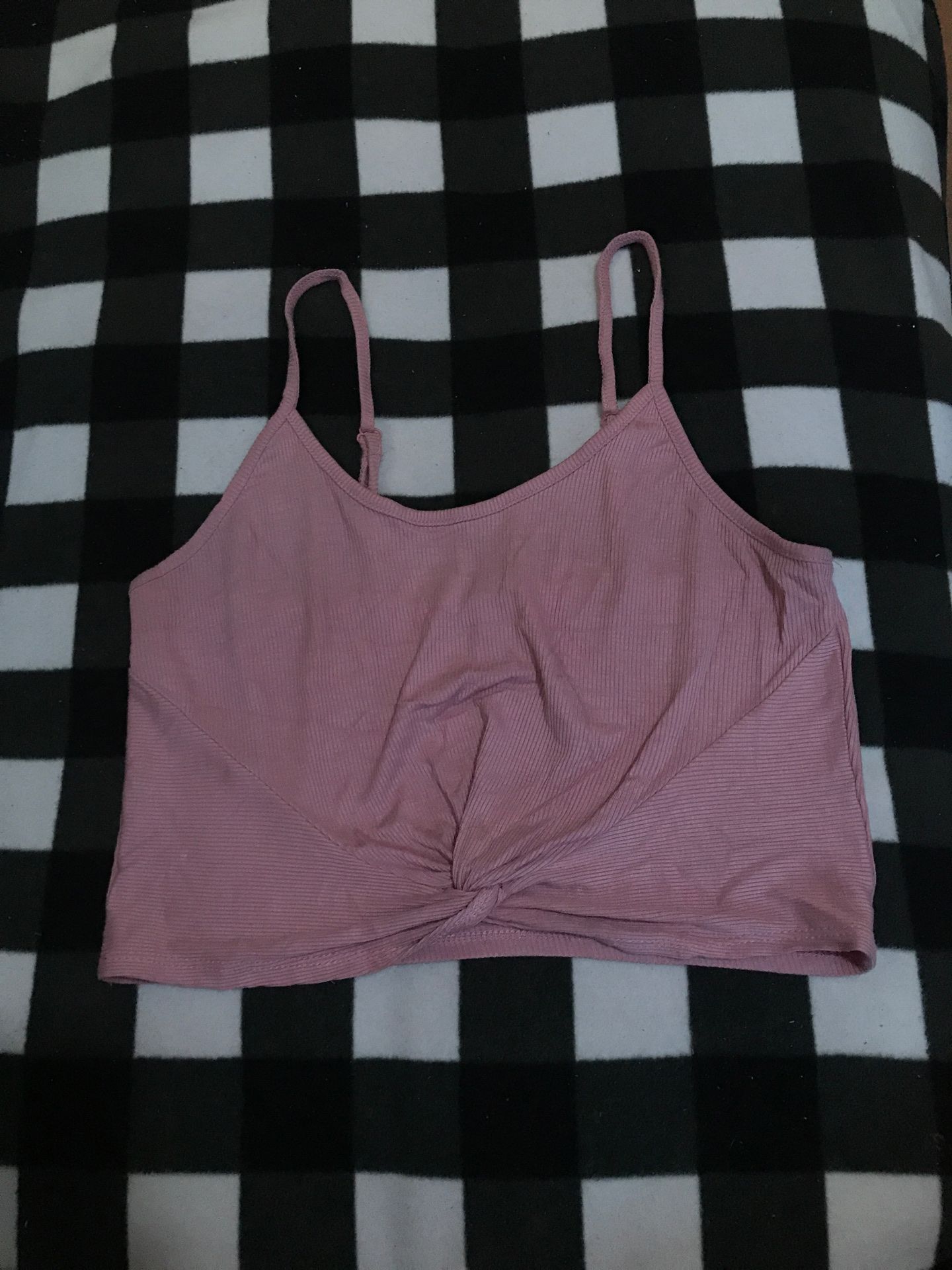 Pink crop top