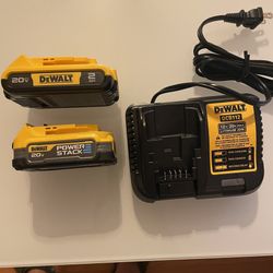 Dewalt Powerstack Battery And Charger 