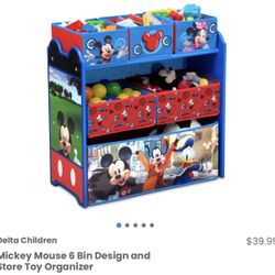 New Mickey Mouse Toy Organizer 