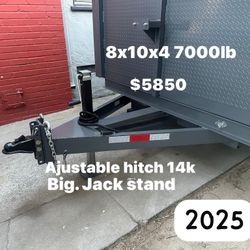Dump Trailer 8x10x4 7000lb $5850 Cash Only 