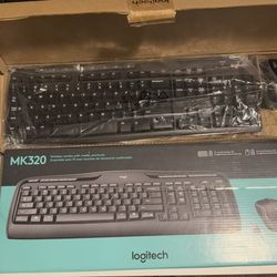 Logitech Keyboard And Mouse.