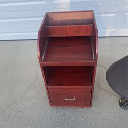 One Drawer File Cabin and Pull Out Shelf