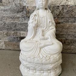 Chinese Dehua Porcalien Buddha Statue 