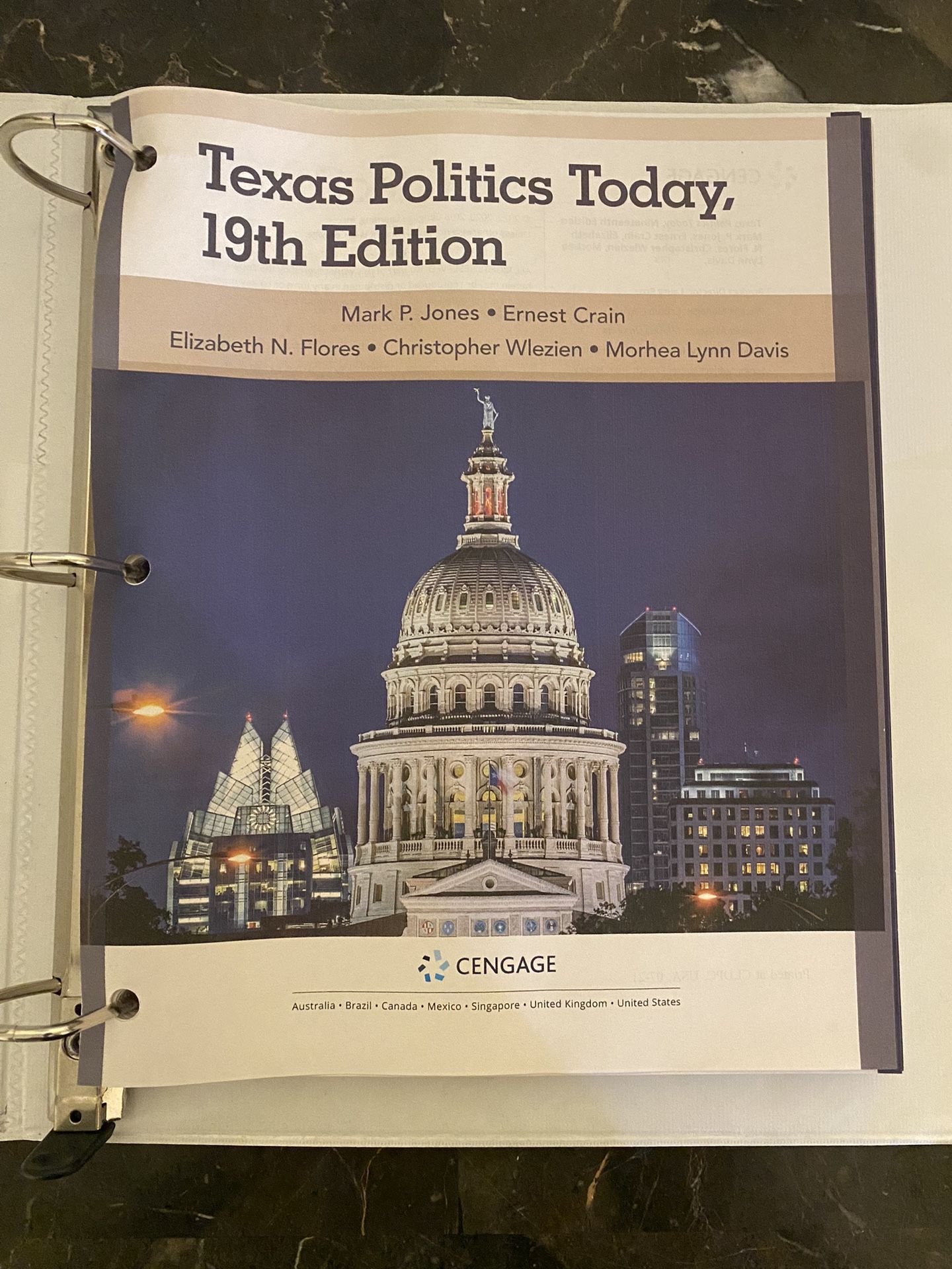 Texas Politics Today 19th Edition W Mindtap