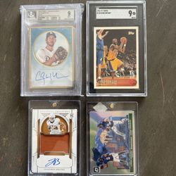 clayton kershaw auto, downtown duo lamar jackson, brooks rookie auto patch, rookie kobe bryant