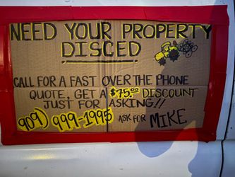 If you’re needing to disc your field , hill side, or any property you may have that could use the dry vegetation disced then just give us a call for a