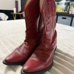 Sheplers Size 8 Red Cowgirl Boots 