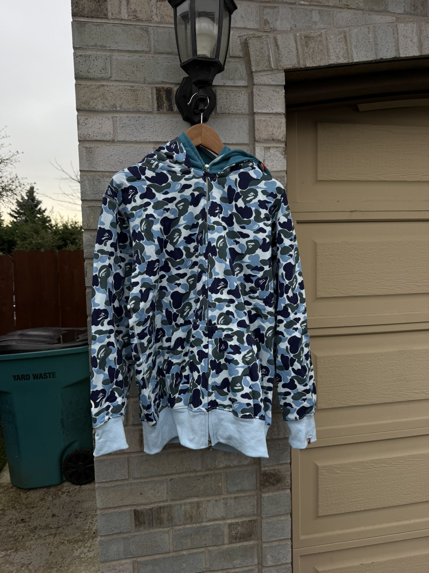 Blue & White Camo Bape ZipUp