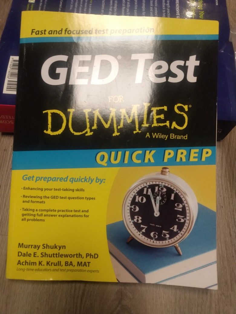 GED TEST For Dummies Prep Book
