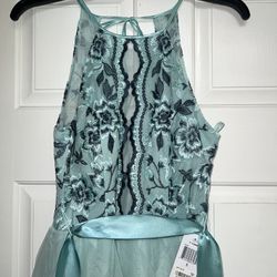 Macys Prom Homecoming Gala Long dress size 5–6 Blue Teal