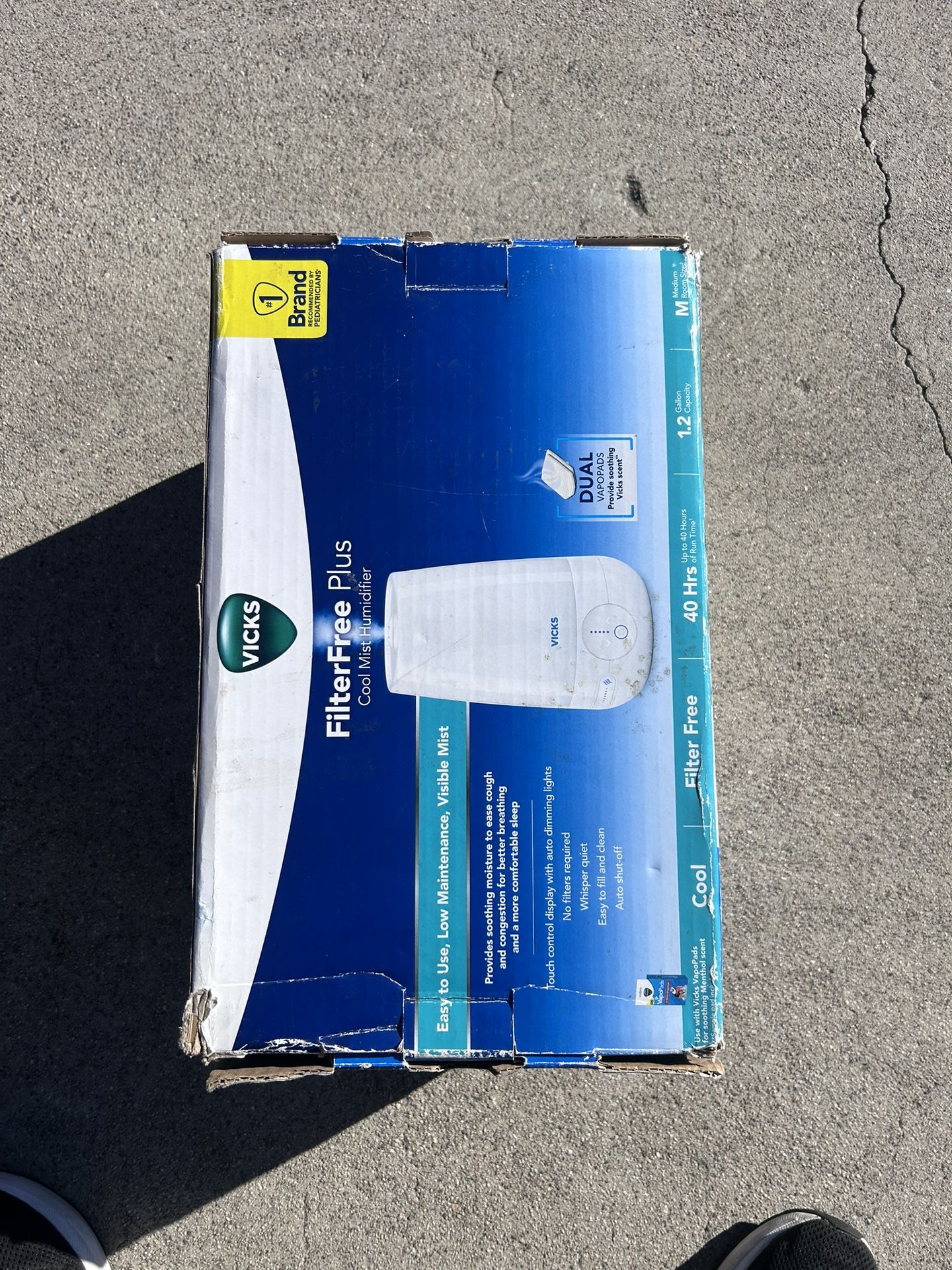 Vicks Filter Free Plus Cool Mist Ultrasonic Humidifier - 1.2gal - Medium