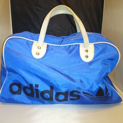 Vintage 1970's Adidas Duffle Gym/ Sports/ Travel bag Made In Twain