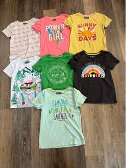 Medium (10/12) - Set of 7 Eddie Bauer Shirts