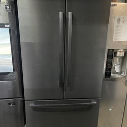 Bosch 800 Series 36 in. 21 cu. ft. French 3 Door Refrigerator in Black Stainless Bosch
