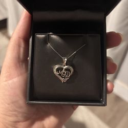 Silver Mom Necklace