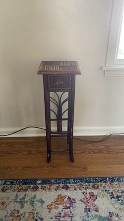Handmade wooden side table