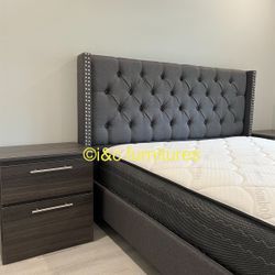 Bedroom Set New In The Box Same Day Delivery. Bed Frame 1 Night Stand Dresser Full Size Queen Size King Size 