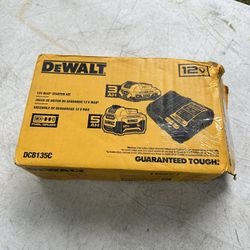 Dewalt 12-V 2-Pack Lithium-ion Battery and Charger (3ah and 5ah)