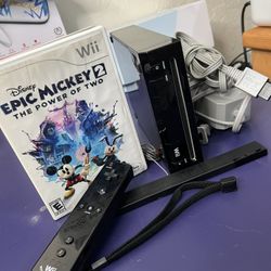 Piano Black Nintendo WII