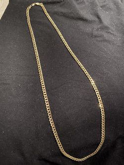 Cuban link 14k gold plated