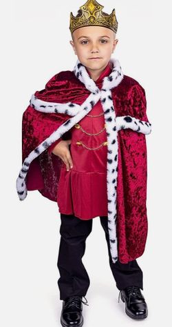Dress-Up-America King Costume for Boys - Regal Prince Costume Set