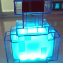 MINECRAFT potion bottle lamp
