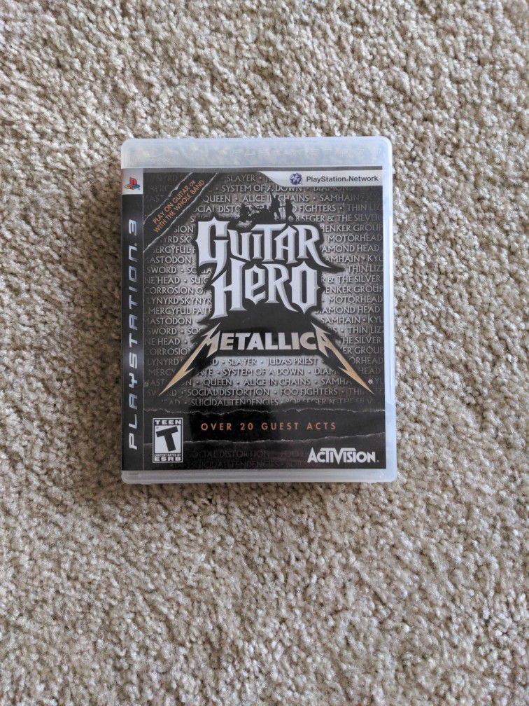 Guitar Hero Metallica For PS3
