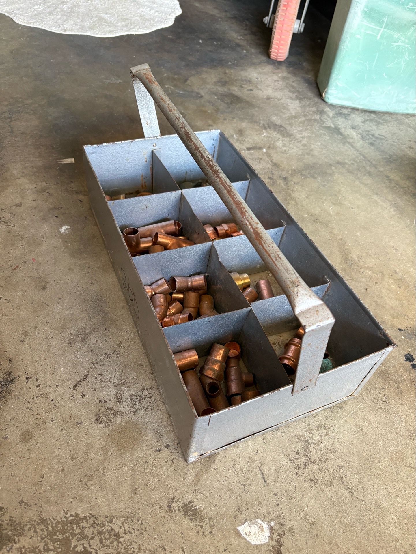Copper fitting trey