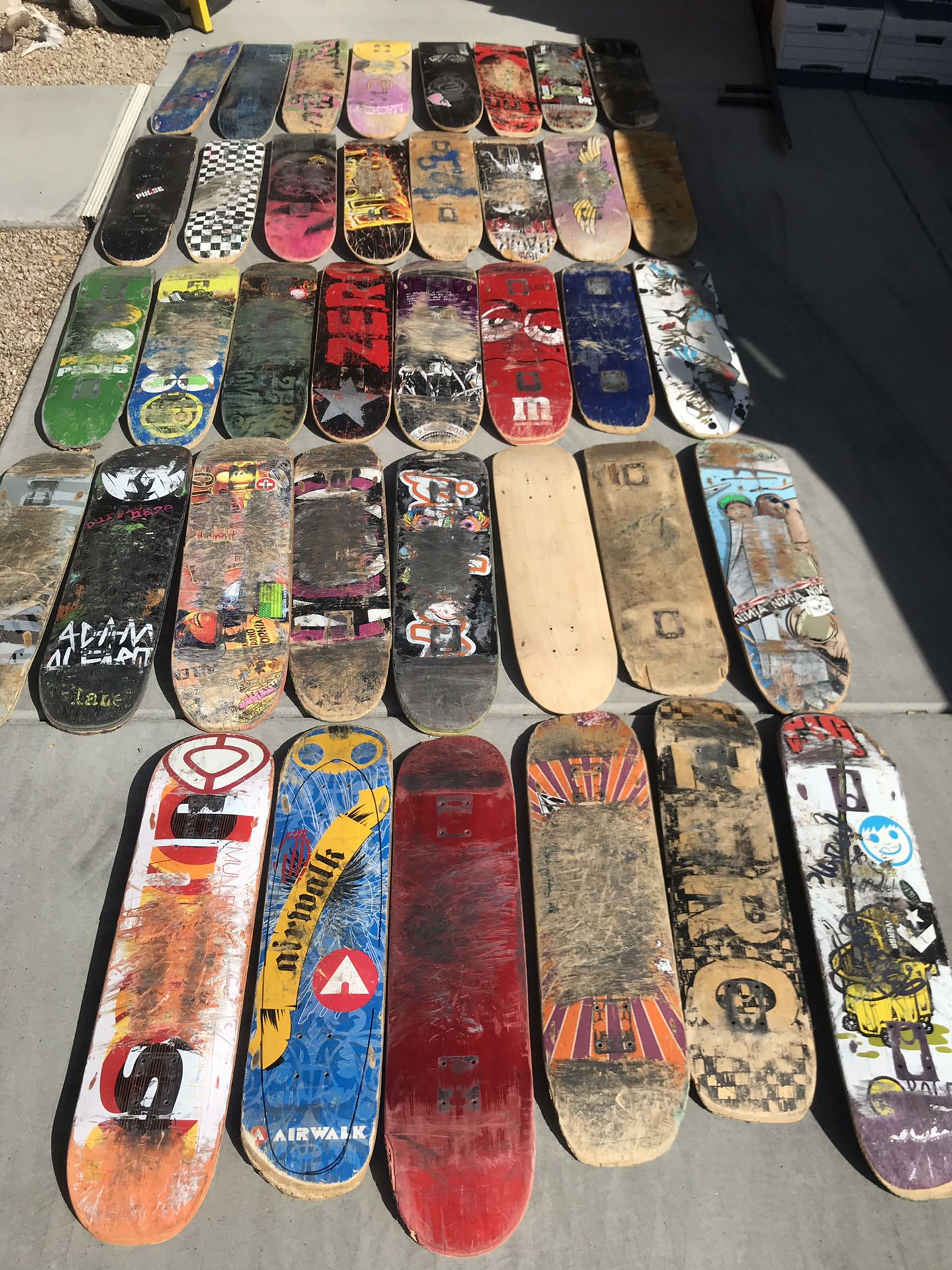 Used Skateboard Pro Decks