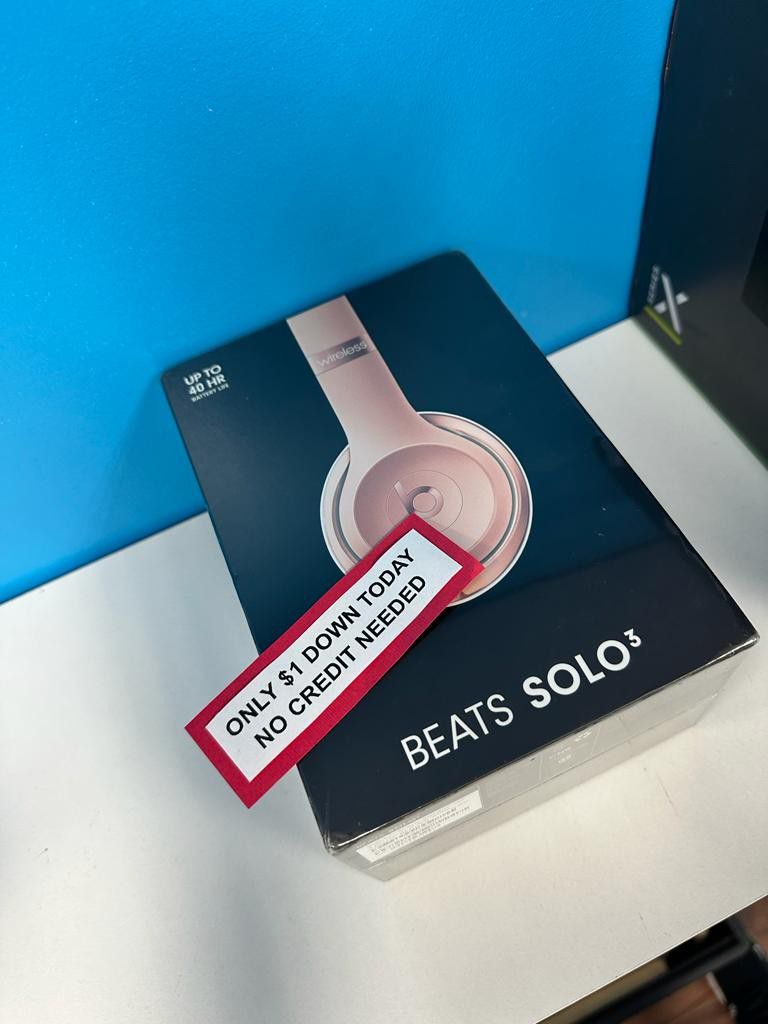 Beat By Dre Solo 3 Bluetooth Wireless Headphones -PAY $1 To Take It Home - Pay the rest later -