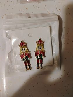 Nutcracker Earrings...Red Kings