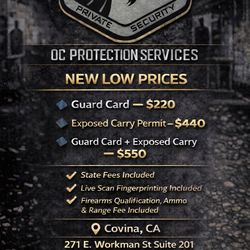 Security Guard Card Training – (Covina, CA)