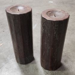 Rustic CANDLE HOLDERS