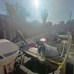 12 Ft. Open Aluminum Fishing Boat W/Trailer And LOTS of Extras Included!!!