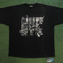Vintage 1990s Mickey Mouse illustration city tee