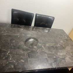 Dinner Table With 4 Seat And One Long Seat