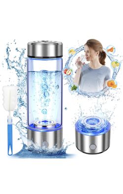Upgrade Hydrogen Water Bottle, Hydrogen Water Generator with Advanced SPE PEM Technology, 420ml(14OZ) Hydro Water Machine, Portable Water Ionizer for 
