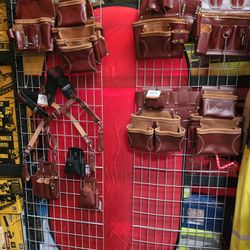 LEATHER TOOL BELTS / SUSPENDERS & ACCESSORIES 