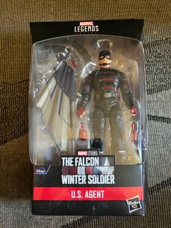 Marvel legends the falcon winter soldier us agent  and metal die cast civil war captain America