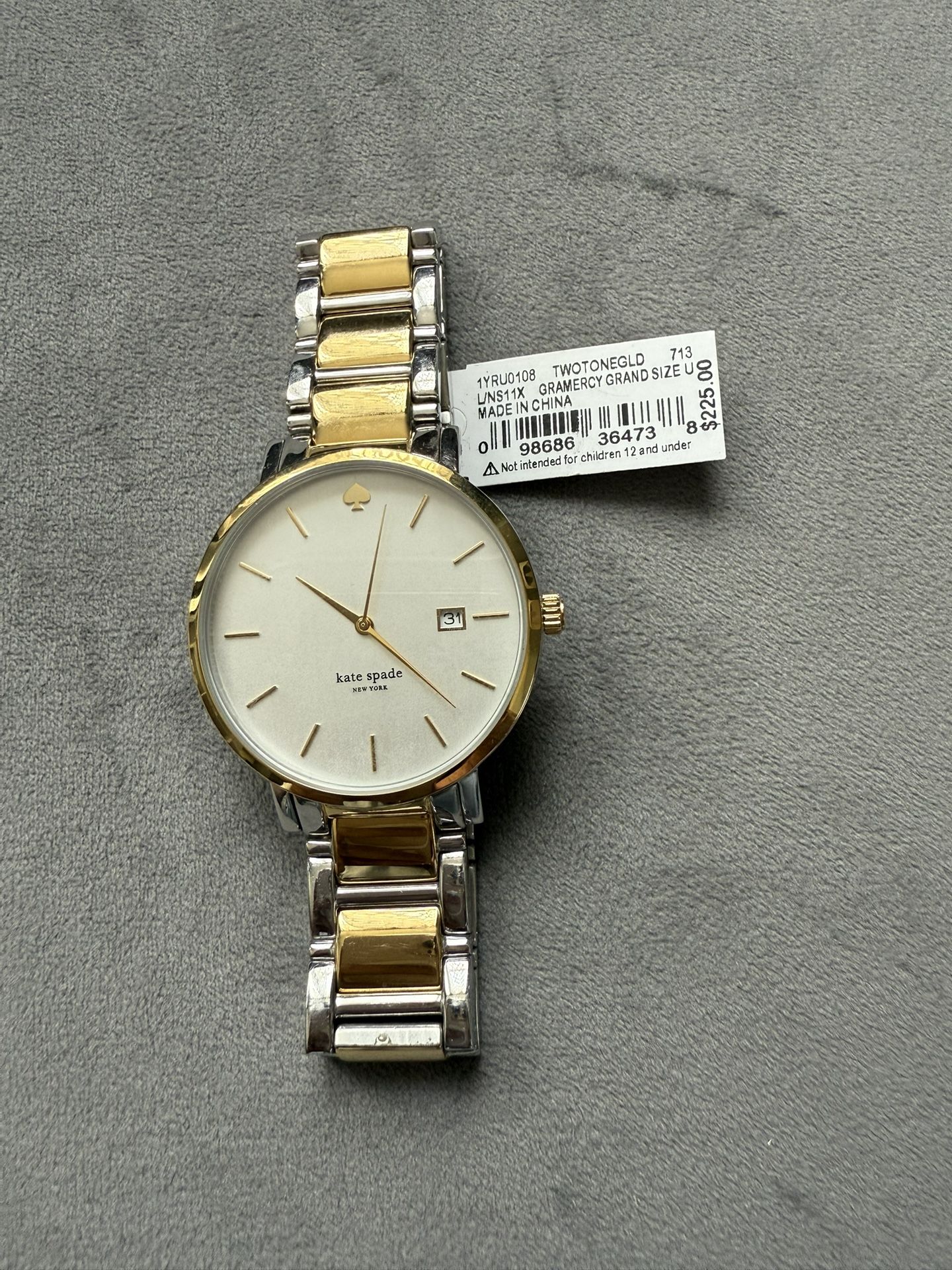 Brand New 12 Karat Gold Plated Kate Spade Women Watch With Brand New Battery.