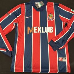 Chivas Guadalajara Long Sleeve Jersey XL (NWT) Slim Fit 🔥 Fits like a LARGE