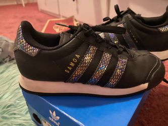 Girls black adidas size 2y